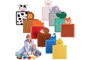 Yosamy Esteras Sensoriales para Niños Autistas, 10 Piezas de Azulejos sensoriales, Juguetes de Textura multisensorial, esteras sensoriales