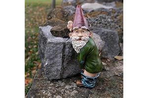 gotyou 15cm Nain de Jardin, Jardin Gnomes Figurine, GNOME de Jardin à la Gueule de Bois, Convient pour la décoration d'objets intérieurs et extérieurs dans Le Jardins