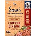 Heads Up For Tails Huft Sara's Wholesome Food Human-Grade Ingredients | High Protein | Natural Ingredients | Preservative Free | Chicken Biryani For Adult & Puppy Dog - 300Gm, Granule