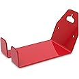 Relaxdays - Soporte de bicicleta para la pared, metal, 16 x 10 x 16 cm, 0.6 Kg, color rojo