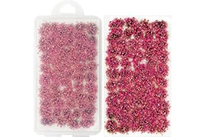 Attuslla Flower Grass Tufts, Grass Tufts, Modelo Árbol Césped Mechones de Hierba Wasteland Tuft, Kit de Modelo de Terreno para Tren Paisaje Ferroviario, Rosa