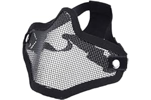 SIVENKE - Maschera tattica per softair, in metallo, per paintball