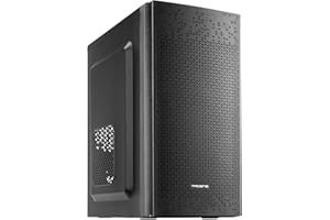Tacens Anima AC6500, Kompaktes Micro ATX PC Gehäuse, Front-Mesh Kühlung, 500W Netzteil, USB 3.0, Schwarz