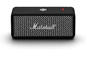 Marshall Emberton II Enceintes Bluetooth Portables, sans Fil, IP67 Résistant à la Poussière et à l'eau, Plus de 30 Heures de Lecture, Charge Rapide - Noir & Acier