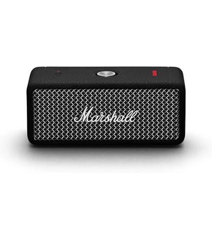 Marshall Emberton III Portable Bluetooth Speaker, Black/Brass