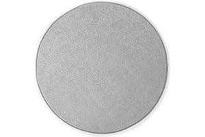 KARAT Round Rug Diameter 50 cm Silver Grey – Modern Fluffy Velour Short Pile Rug for Children's Room – Play Mat, Children's Rug Crocodile