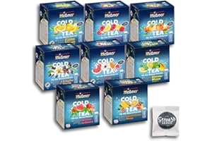 ‎GENUSSLEBEN Messmer Cold Tea im zufälligen 8er Mix Eistee zum kalt aufgiessen mit Genussleben Versandschutz