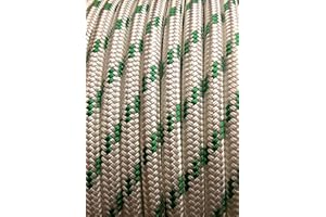 Rota Marine Braid On Braid 8mm Marine Rope Polyester- Color: Green Fleck - Size: 5Mt