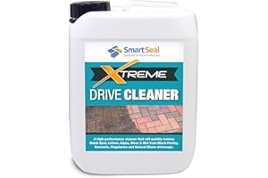 Smartseal Drive Clean Xtreme - Powerful, Fast Acting, Effective, Driveway Cleaner for Block Paving, Natural Stone & Concrete Driveways. Removes Blackspot, Dirt & Green Algae Fast. (5 Litre)