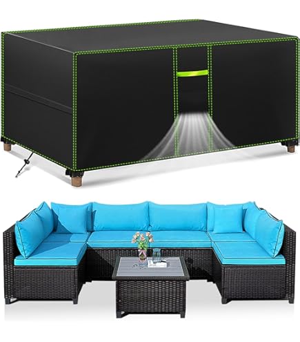 Housse De Protection En Rotin Pour Meubles De Jardin - 182,9 X 76,2 Cm