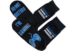 BRING ME SOCKS ''Do Not Disturb I'm Gaming" Funny Socks - Great Novelty Gift For Gamers Who Have Everything!