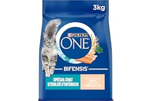 PURINA ONE® Specjalny sterylizowany kot domowy, pstrąg i pełnoziarnisty - 3kg - karma dla dorosłych kotów