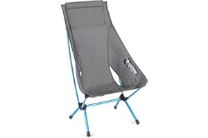 Helinox Chair Zero High Back | Sedia da campeggio extra leggera, comoda e compatta (nero)