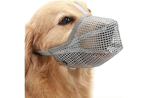 XFLYP Museruola per Cani, Museruola Regolabile in Rete Traspirante, Museruola Morbida per Cani Con Cinghie in Velcro per La Bocca per Anti-Mordere, Anti-Abbaiare Quando All'aperto (XS (Snout 12-16cm))
