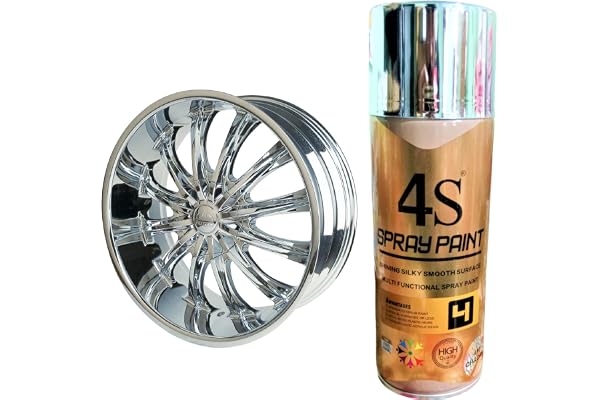 Conica- 4S Bright Chrome Spray Paint 400ML, Pack of 1