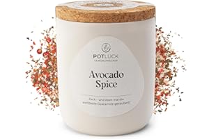 ‎POTLUCK GEWÜRZFREUNDE POTLUCK | Avocado Spice | Gewürzsalz im Keramiktopf | 80g | Vegan, glutenfrei und mit natürlichen Inhaltsstoffen