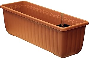 PLASTIA S.R.O. Plastia jardinière à réserve d’Eau Siesta LUX 40x20x19 T