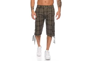 KENDINDZA COLLECTION Męskie spodenki rekreacyjne krótkie spodenki bermudy cargo