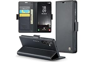 Phernykas Handyhülle für Samsung Galaxy A25 5G Klapphülle, Leder Wallet mit Standfunktion und Kartenfächern Cover Samsung Galaxy A25 5G 360 Grad hülle Stoßfeste Flip Case (Schwarz)