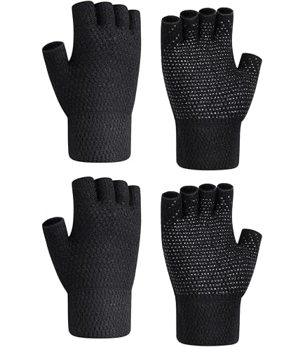 3 Paia Guanti Invernali Mezze Dita Touch Uomo Donna – Caldi, Morbidi E Perfetti Per Cellulare