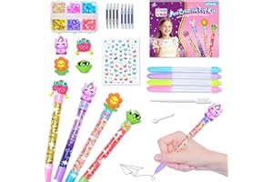 MOMUSE Laboratorio Delle Penne, Regalo Bambina 6 7 8 Anni, Fabbrica Delle Penne, Giochi Bambina 7 Anni, Crea Penne, Kit Lavoretti Creativi per Bambini 6 7 8 9 10 anni