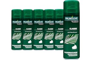 Palmolive Schiuma da barba Classic da uomo, 6 x 300 ml, schiuma per la rasatura, nutre la pelle già durante la rasatura, per gli uomini