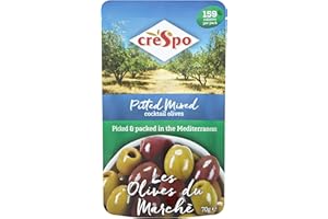 Crespo Pitted Mixed Cocktail Olives 70g (Pack of 8)