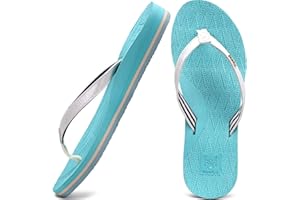 KuaiLu Womens Fashion Flip Flops Ladies Lightweight Yoga Mat Thong Summer Beach Sandals with Comfortable Arch Support