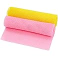 2 Pcs African Exfoliating Net, Fengek 31.5 Inch African Long Body Net Sponges Back Skin Scrubber for Daily Shower Bathing Exfoliating (Multicolor 1)