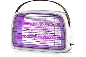 seenlast 3 800 V elektrisk insektsbekämpare, 2 LED-UV-ljus, myggfälla & flugfälla, inomhus, trädgård, väggmonterad mygglampa
