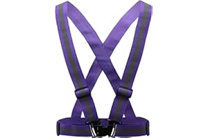 AYKRM Gilet de Sécurité Réfléchissant Haute visibilité Réglable Gilet de Sécurité pour La Course, Le Vélo, La Moto