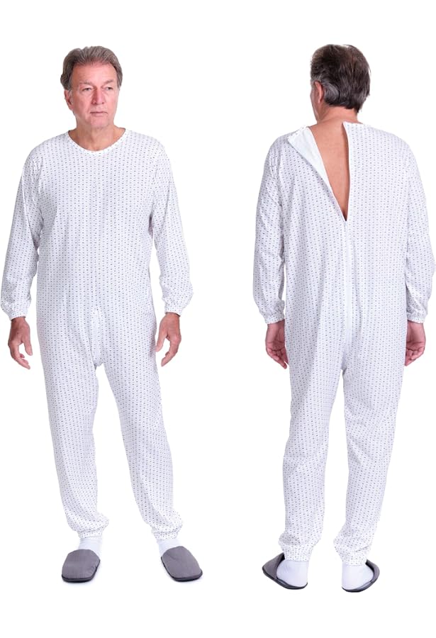 Combinaison De Soin Enfant 100% Coton – Fermeture éclair Dans Le Dos – Manches Longues, Pour Garçon/fille 3 à 16 Ans – Confortable Et Facile à Enfiler - 11