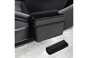 DEARBAG Auto Mülleimer Klein, Faltbarer Auto Seitentür Mülleimer, Wasserdichter Auslaufsicherer Mehrzweck Hängender Aufbewahrungsbox Automülleimer, Autos Zubehör innenraum, für Autos SUV Truck (Schwarz)