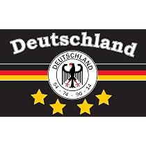 TS24DIREKT Deutschland Fahne 4 Sterne – Ca. 150x250 Cm Mit Lorbeerkranz, UV-beständig