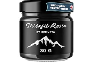SEMVETA SPIRIT AND BODY Altai Shilajit Resin - 30g - Pure Shilajit - Semveta Cold Filtered Raw Pure Shilajit Nutrient Resin - 4 Months Supply - Vitality & Mental Clarity - Pure Authentic Extraction Method