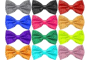 PARTY-FACTORY-LADENBURG Party Factory Pailletten Fliege, 12 Farben, Glitzer, 9 x 12cm, für Damen und Herren, Glamour Accessoire, Fliege für Karneval