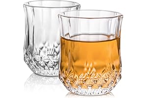 Praknu 6 Verres à Shot de 4cl - Lavables au Lave-vaisselle - Stables grâce à sa Base Épaisse - Design Vintage Élégant