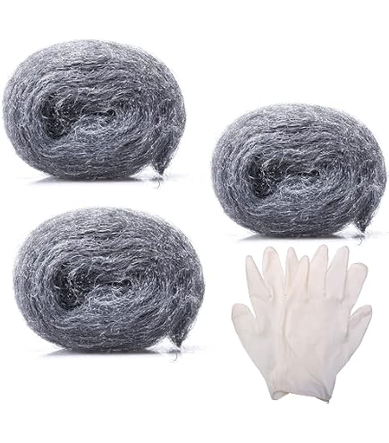 Laine D'acier Fine 0000 - 1 Pièce 100 G - Pour Polissage Métaux, Nettoyage - Longueur ~3,5-4 M, Largeur 5 Cm