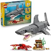 LEGO Creator Acımasız K&ouml;pek Balığı ile Hazine Sandığı 31381 &ndash; 8 Yaş ve &Uuml;zeri &Ccedil;ocuklar i&ccedil;in Fener Balığı veya Manta Vatozuna D