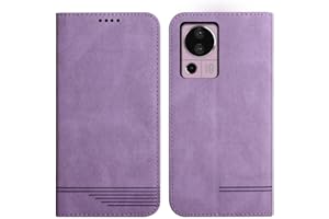 Rostsant Funda Xiaomi 13 Lite 5G Carcasa de Cuero PU Magnético Funda a Libro Xiaomi 13 Lite con Cartera Funda para Xiaomi 13 Lite 5G - Violeta