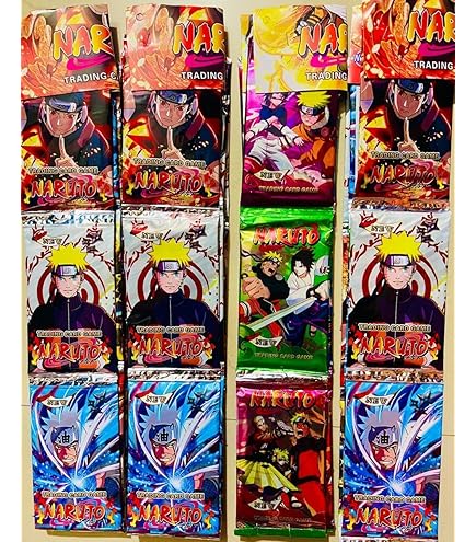 りょう様　NARUTO1カートン Anime NAR-uto Card Set of 3 Packs (8 Cards in Each Packet, Total