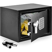 SereneLife Electronic Safe Box | Heavy Duty 12.2'' x 7.8'' Lockbox ...