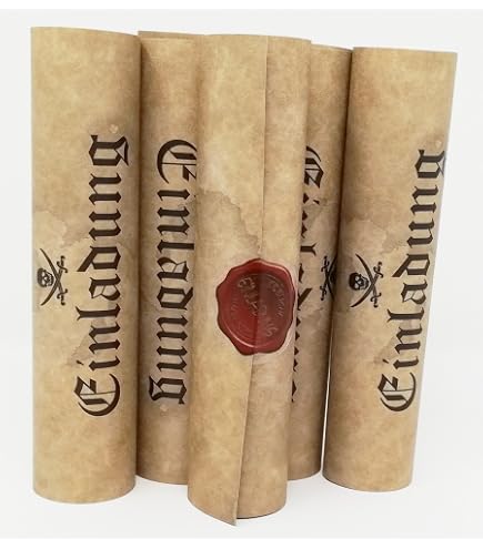 10 Ritter-Mittelalter Einladungskarten Zum Geburtstag – DIN Lang, Individuell Bedruckbar, 300g/qm Papier