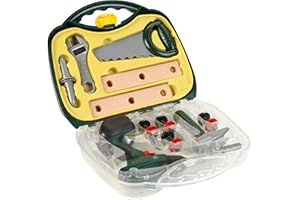Klein- Bosch Mallette visseuse I avec de Nombreux Accessoires et Outils comme Marteau, scie etc. I Jouet pour Enfants à partir de Trois Ans, 8584
