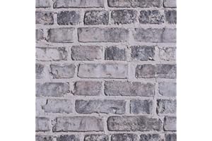 VANISA Papel adhesivo para pared de ladrillo, papel de pared, pared de ladrillo, revestimiento de pared, aspecto de piedra, adhesivo decorativo para pared, lámina de diseño para habitación, 39,5 x 300 cm