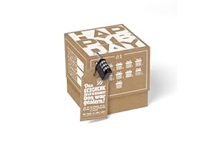 SURPRISA Puzzle Box Gift Box - Gift Box for Money Gifts, Vouchers & Small Gifts for Birthdays - Happy Bday Motif - Size S (12 cm)