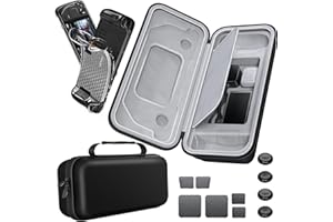 Mooroer Funda para Steam Deck, Funda de Transporte para Consola Valve Steam Deck Carcasa Funda de Transporte para Steam Deck Accesorio Kits con Tapas para Pulgares y Etiqueta Táctil