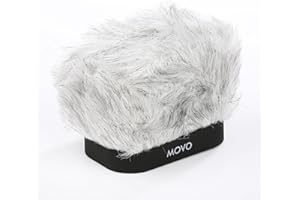 Movo Pare-Vent WS-R30 Professionnel Furry avec Technologie de Mousse Acoustique pour enregistreurs numériques Portables Zoom H4n, H5, H6, Tascam DR-40, DR-100 MKII et Sony PCM-D50