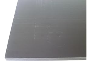 B&T Metall Hart PVC schwarz Platten 10,0 mm stark im Zuschnitt Größe 250 x 250 mm