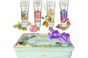 UN AIR D'ANTAN Dia de la Madre Regalos Para Mujer Caja Belleza 4 Crema De Manos Frances Manteca De Karite, Perfume Verbena, Rosa, Lirio De Los Valles, Almendras/ Regalo Para Madre/ Regalo Mujer/ Regalo Cumpleaños